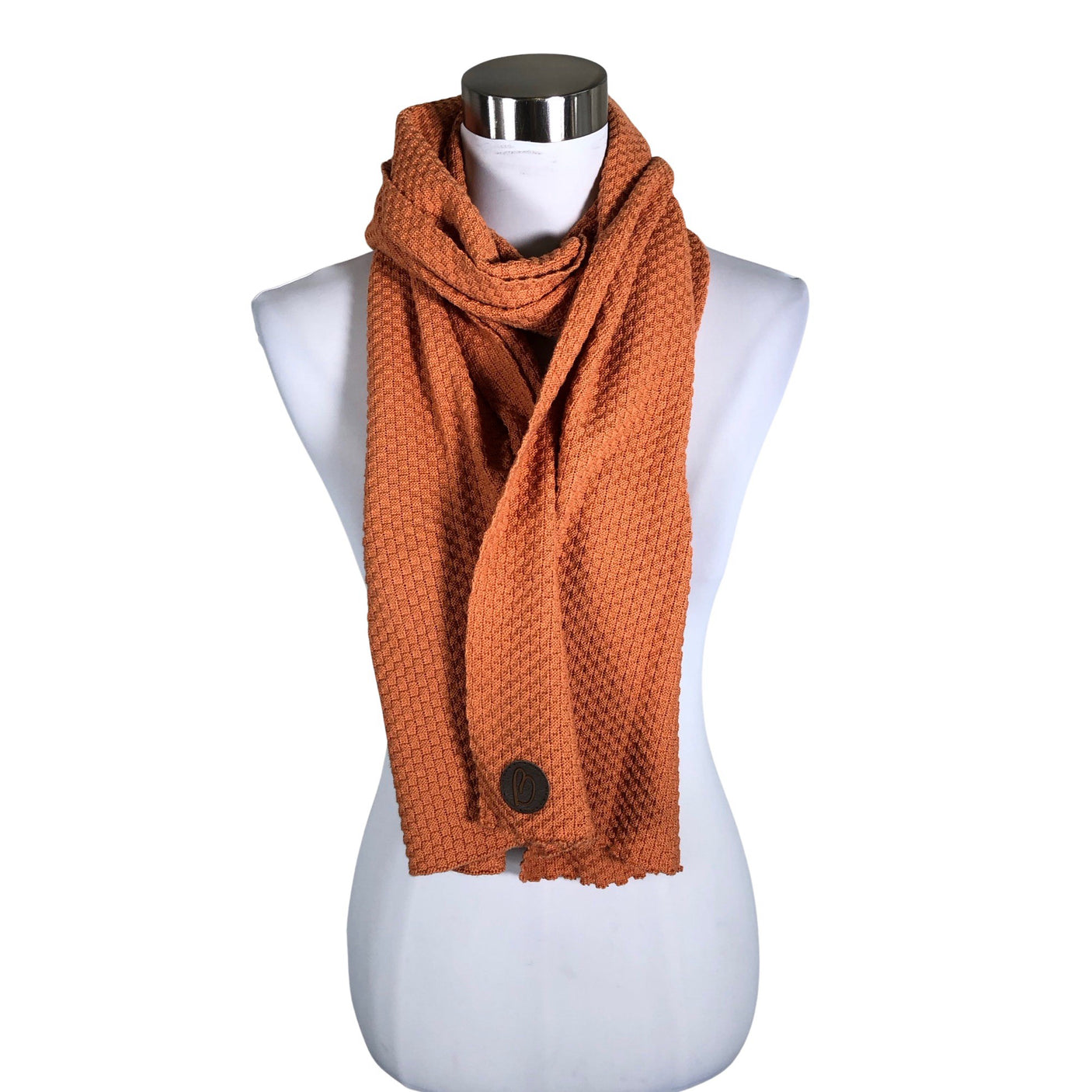 Unisex Blaa - Õhuke sall, suurus Midi - Oranž (1)