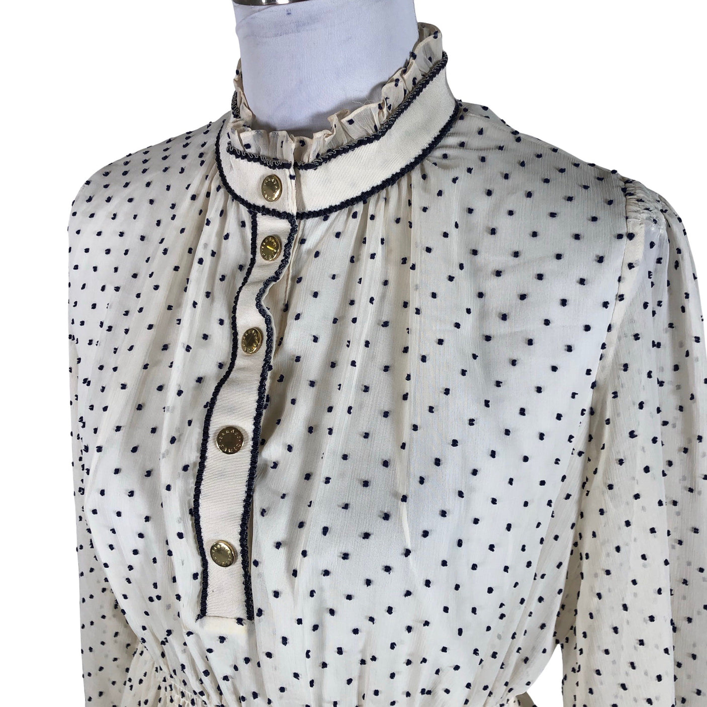 Unisex Sandro Paris - Õhuke kleit, suurus 40 - Looduslik valge (3)