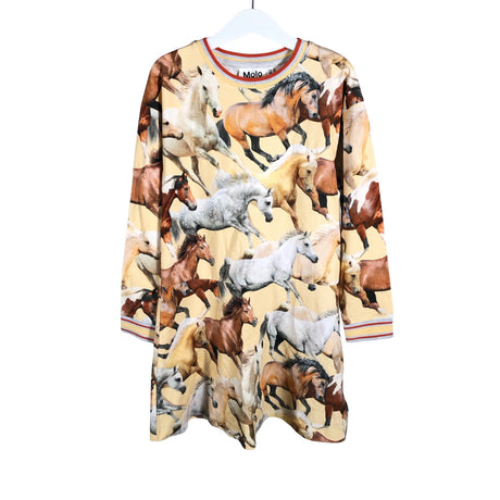 Unisex Molo Kids - Trikotaažist kleit, suurus 122 - 128 - Kollane ()
