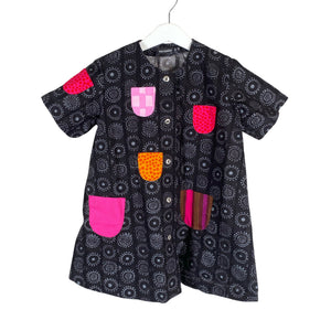 Unisex Marimekko - Mitteveniv kleit, suurus 104 - 110 - Must (1)