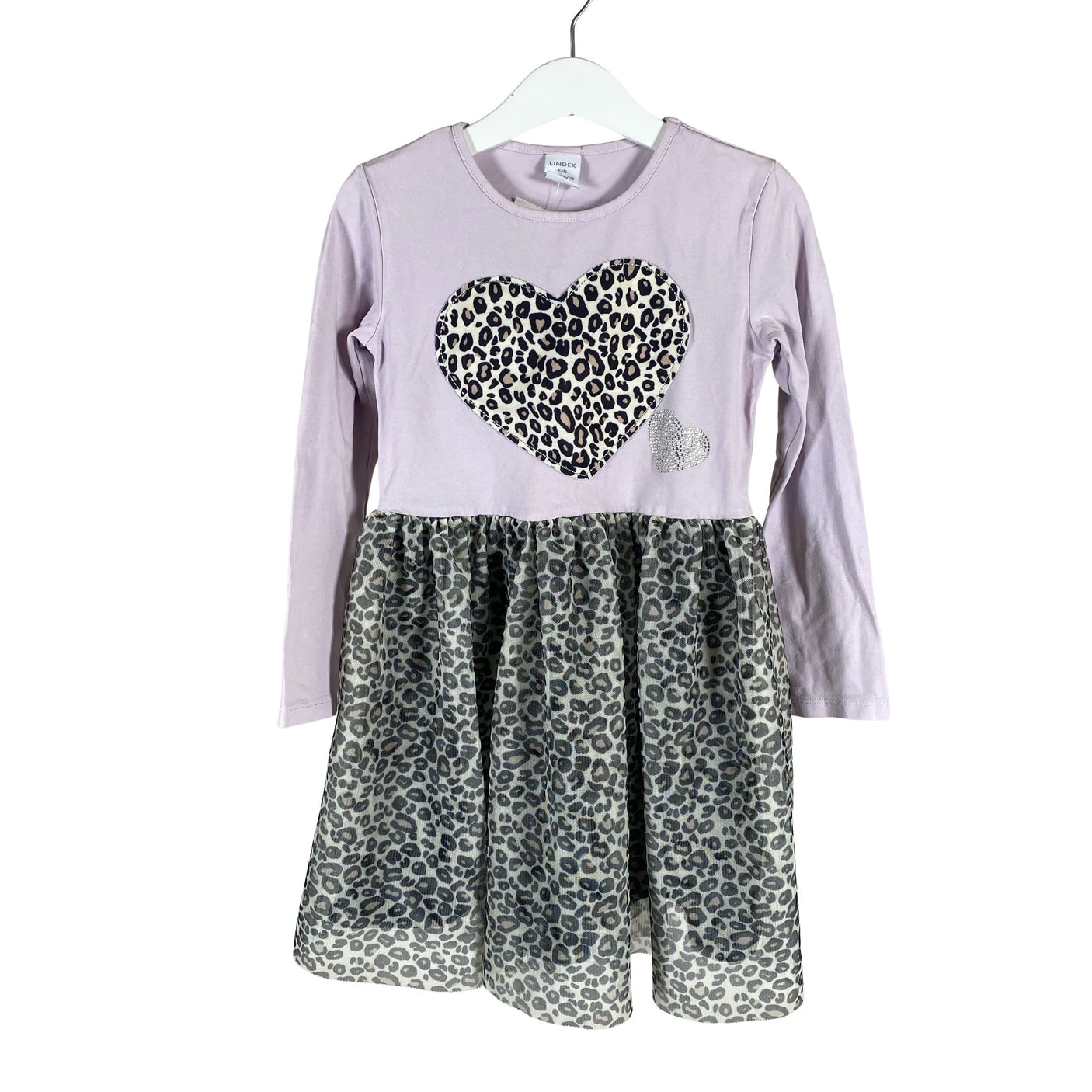 Unisex Lindex - Trikotaažist kleit, suurus 110 - 116 - Lilla (1)