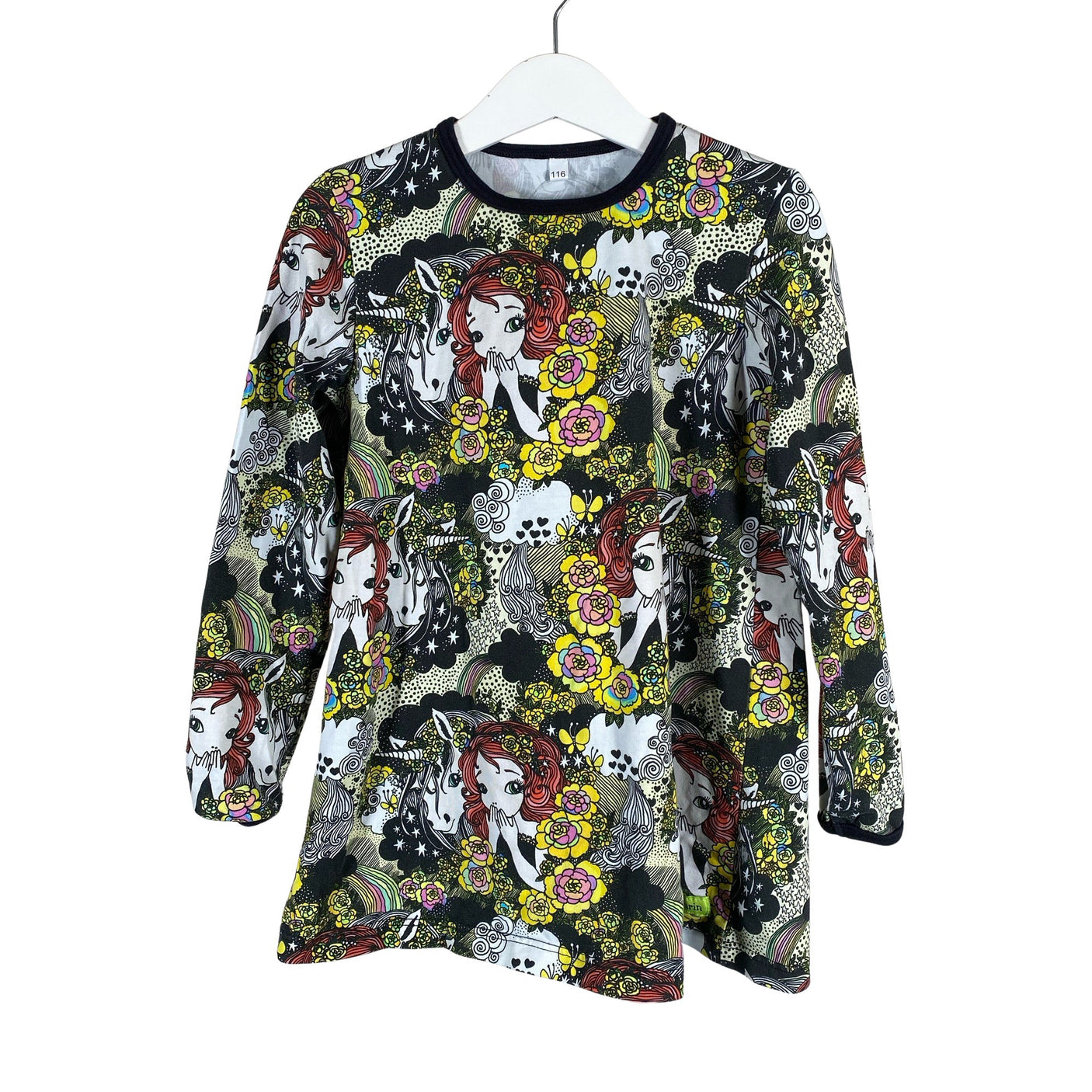 Unisex NuttuNurin - Trikotaažist kleit, suurus 110 - 116 - Kollane (1)