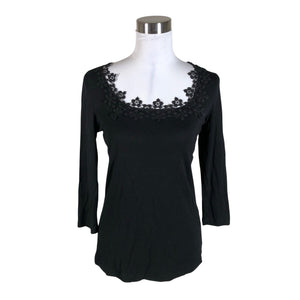Unisex Esprit - Trikotaažist pluus, suurus 38 - Must (1)