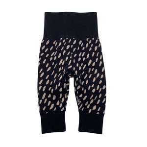 Unisex Papu - Trikotaažist püksid, suurus 62 - 68 - Must (1)