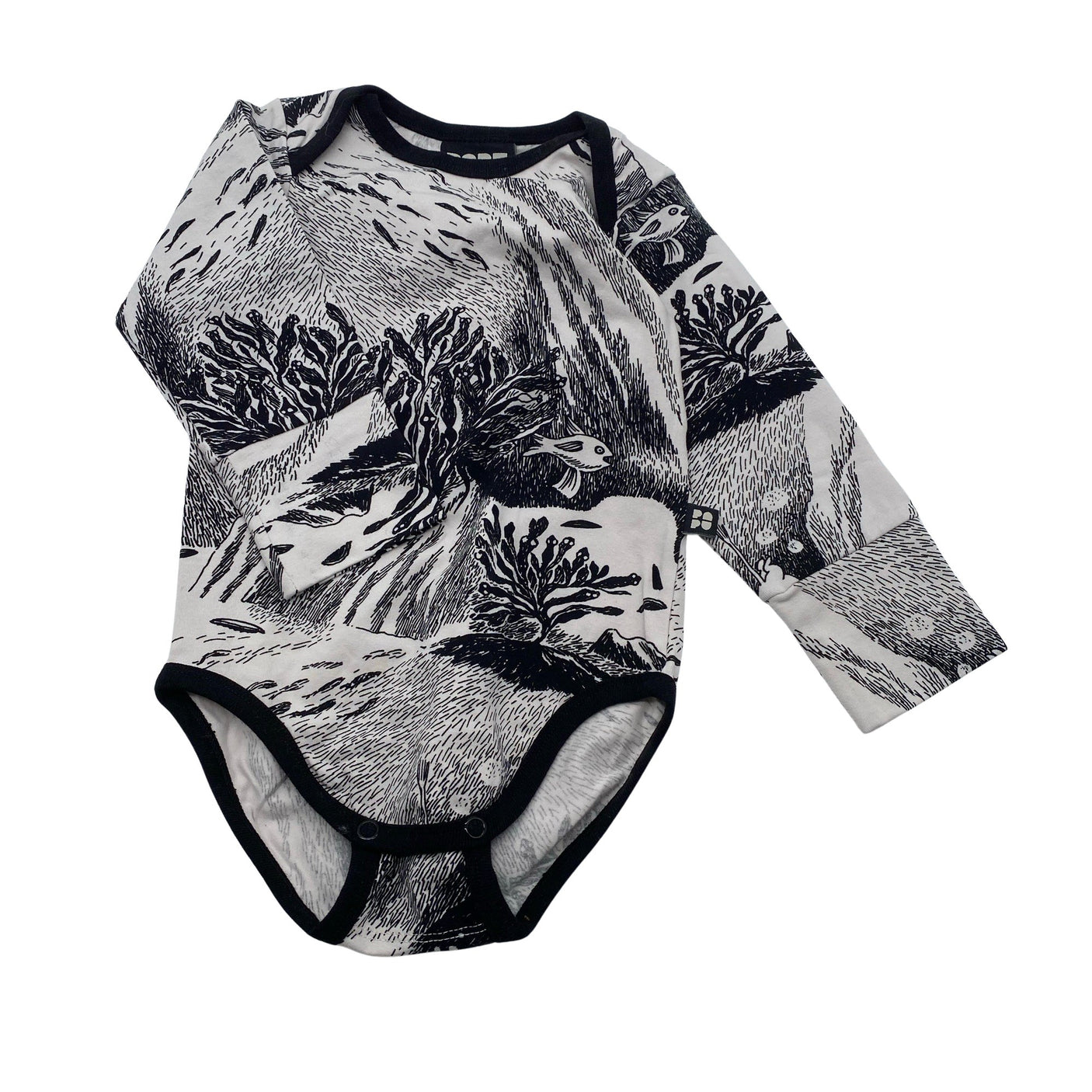 Unisex Papu - Bodi, suurus 74 - 80 - Valge (1)