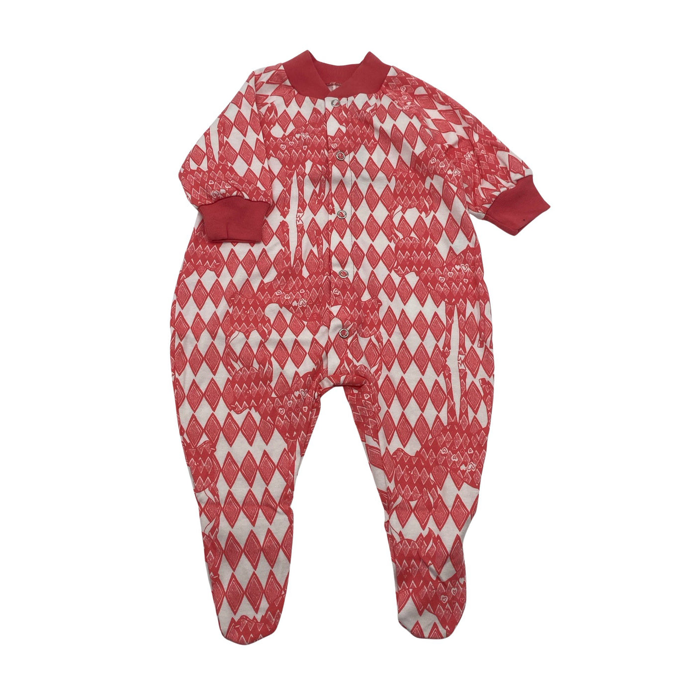 Unisex Pikkuset - Pükskostüüm, suurus 56 - 62 - Punane (1)