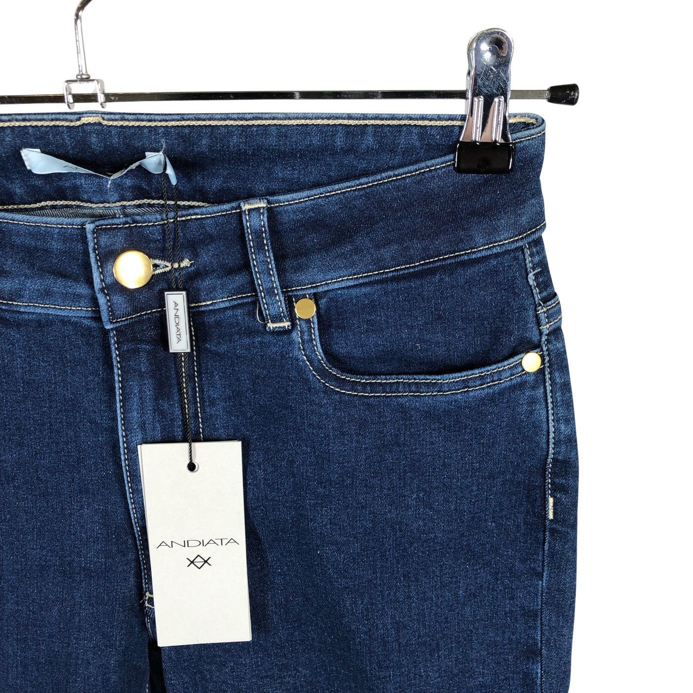 Unisex Andiata - Teksast lühikesed püksid, suurus 36 - Sinine (3)