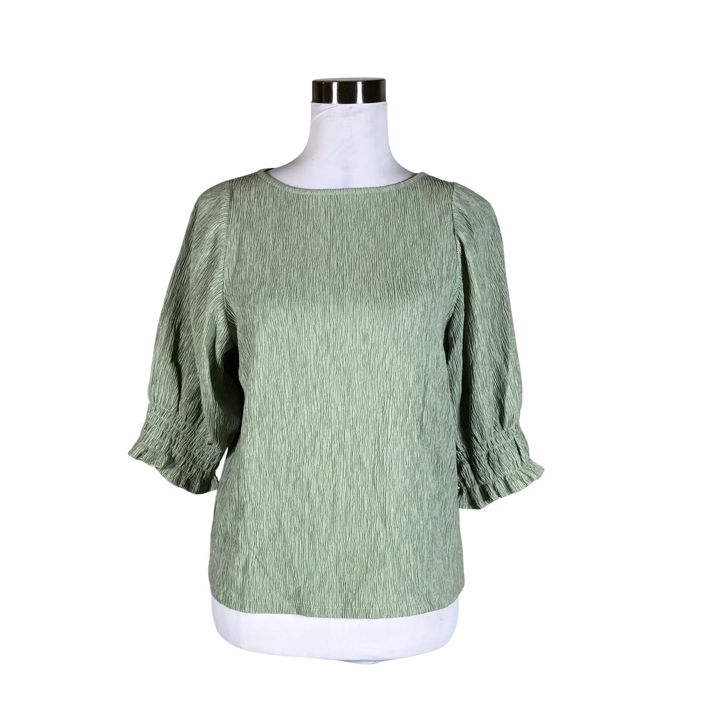 Unisex Lindex - Lühikeste käistega pluus, suurus 38 - Roheline (1)