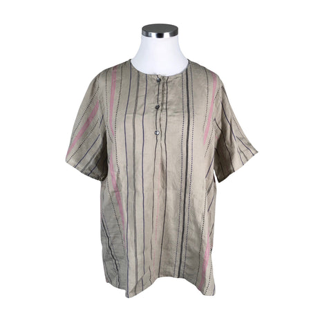 Unisex Gudrun Sjöden - Lühikeste käistega pluus, suurus 42 - Beige ()