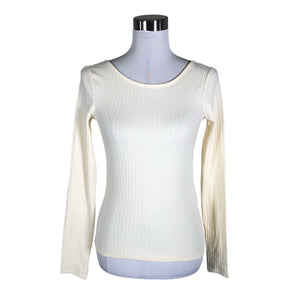 Unisex Anna Field - Trikotaažist pluus, suurus 38 - Looduslik valge (1)