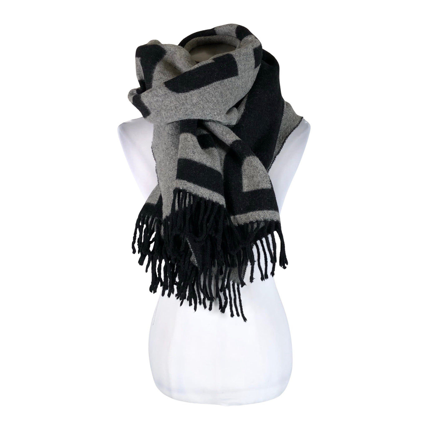 Unisex J.Lindeberg - Õhuke sall, suurus Midi - Must (1)
