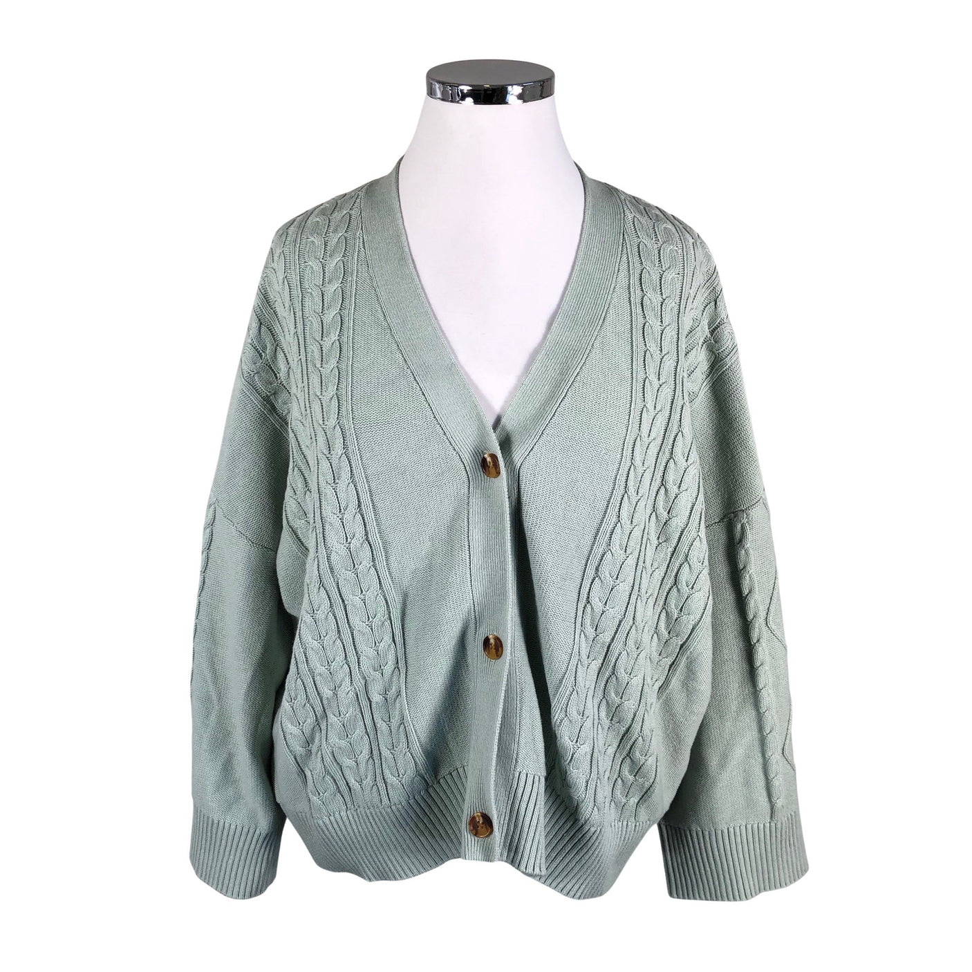 Unisex Nanso - Kardigan, suurus 48 - Roheline (1)