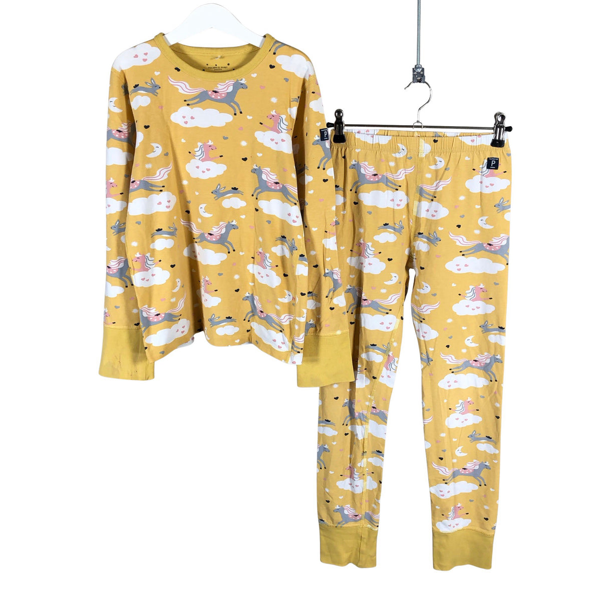 Unisex Polarn O. Pyret - Ööpesu, suurus 134 - 140 - Kollane (1)