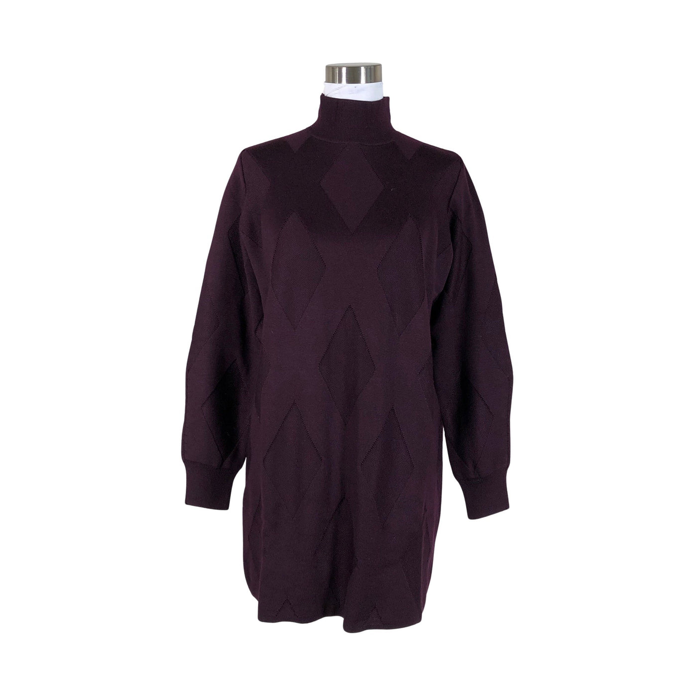 Unisex COS - Kootud tuunika, suurus 40 - Veinipunane (1)