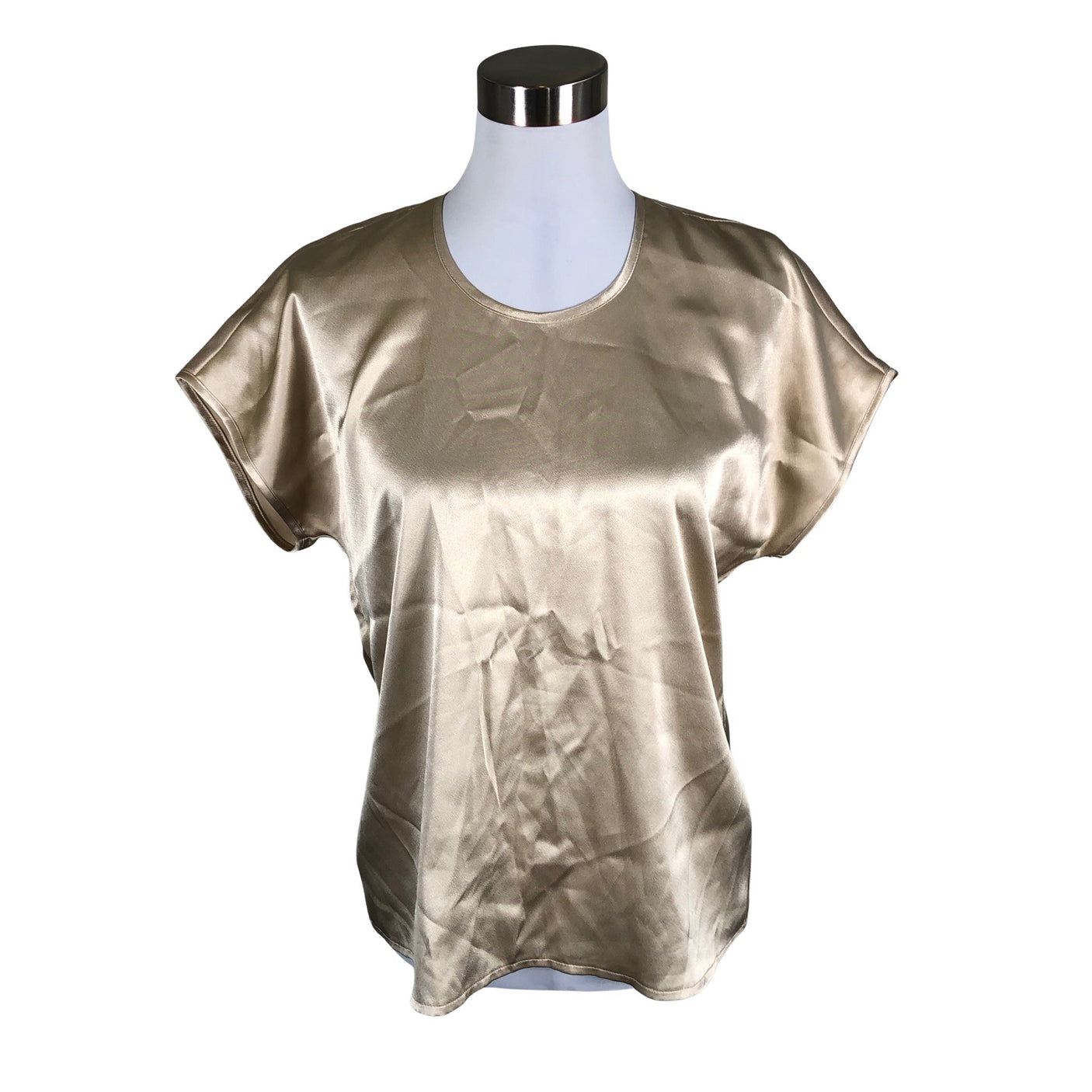Unisex Finnsön - Lühikeste käistega pluus, suurus 38 - Beige (1)