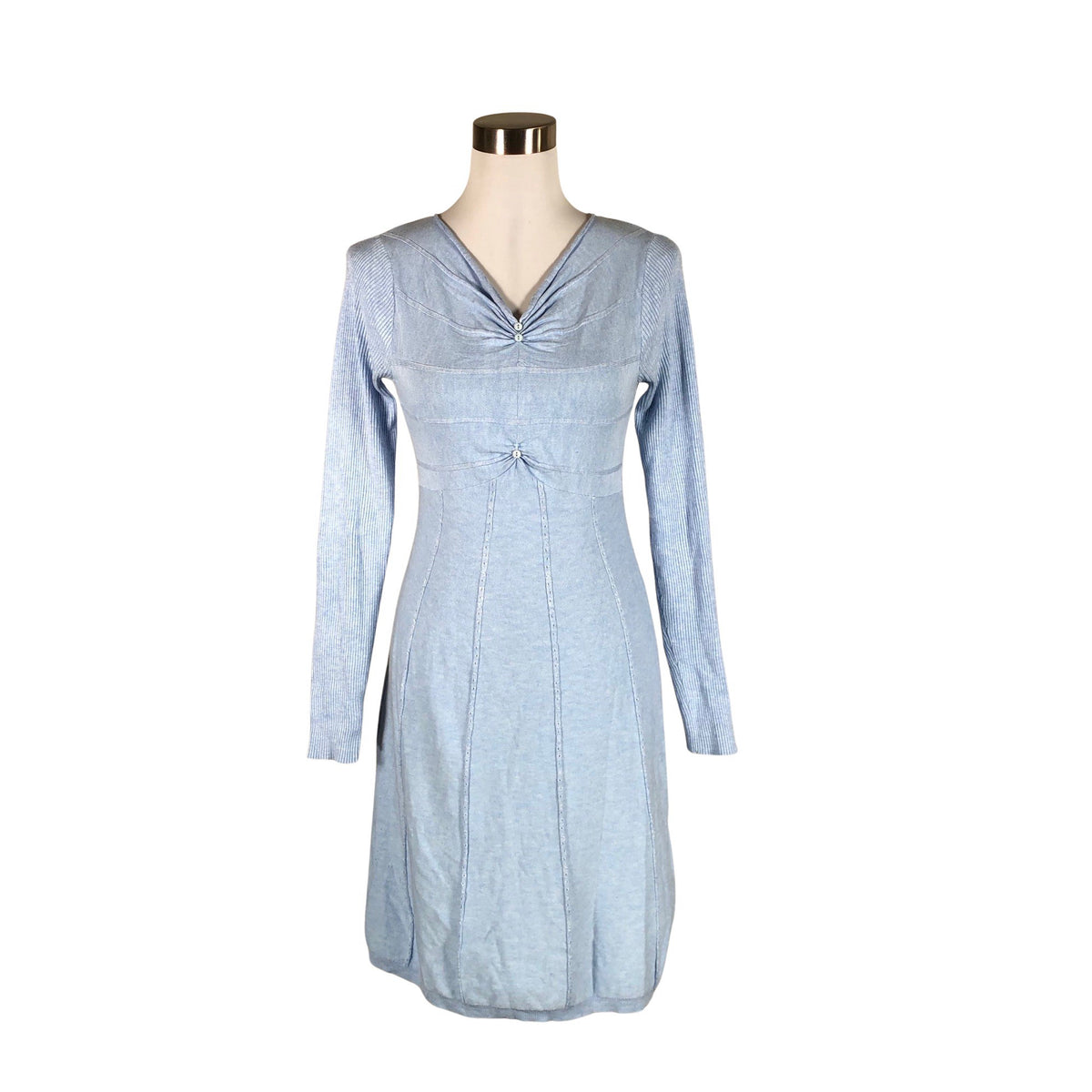Unisex Fransa - Kootud kleit, suurus 36 - Helesinine (1)
