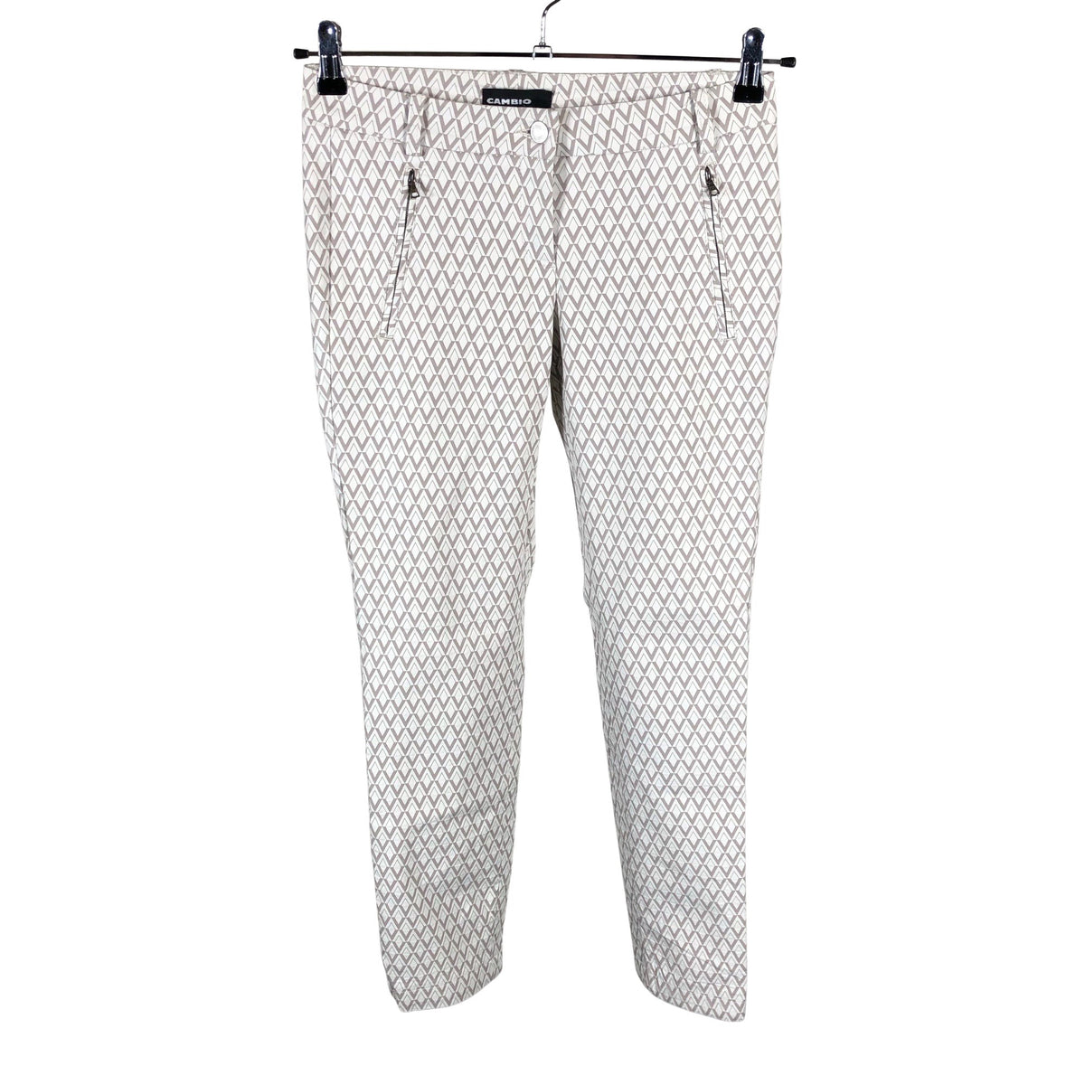 Unisex Cambio - Chino-püksid, suurus 34 - Valge (1)