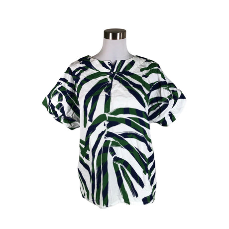 Unisex Nanso - Lühikeste käistega pluus, suurus 40 - Valge ()