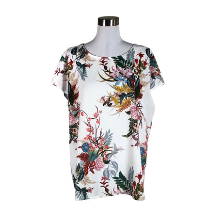 Unisex Elitzia - Lühikeste käistega pluus, suurus 40 - Valge ()
