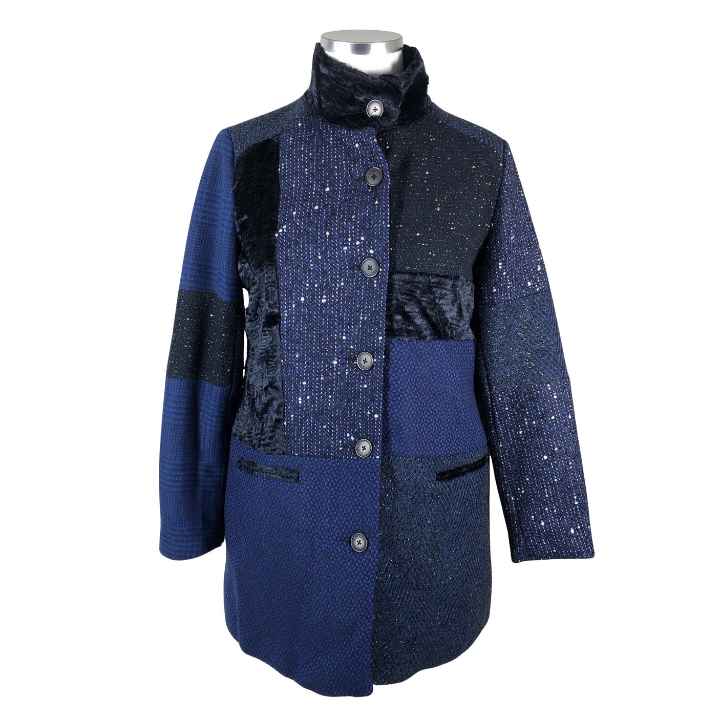 Unisex Desigual - Villane mantel, suurus 44 - Sinine (1)