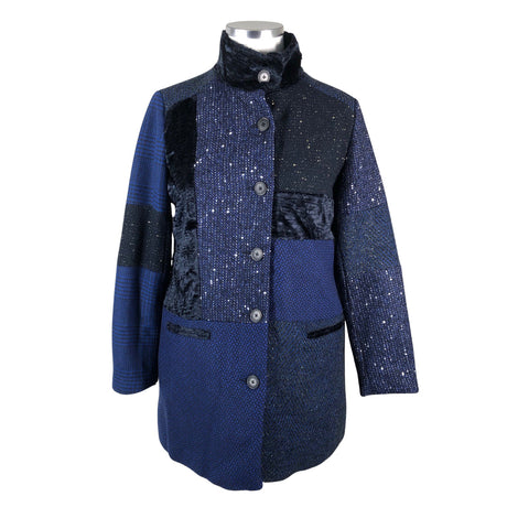 Unisex Desigual - Villane mantel, suurus 44 - Sinine ()