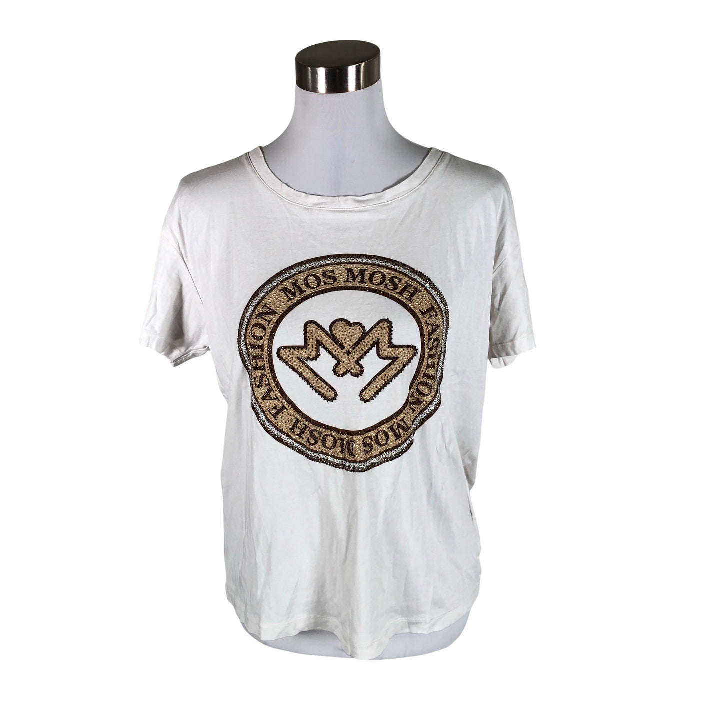 Unisex Mos Mosh - T-särk, suurus 38 - Valge (1)
