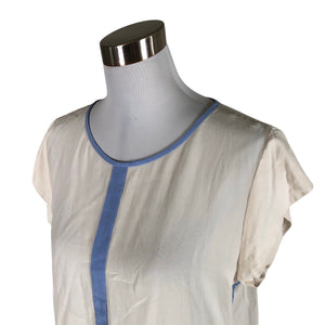 Unisex Marc Cain - Lühikeste käistega pluus, suurus 40 - Looduslik valge (3)