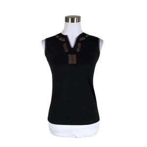 Unisex Global - Trikotaažist topp, suurus 38 - Must (1)