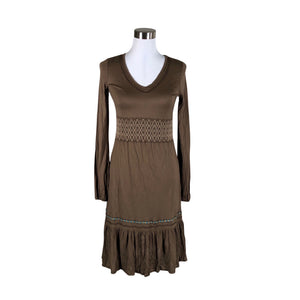 Unisex Esprit - Trikotaažist kleit, suurus 34 - Pruun (1)
