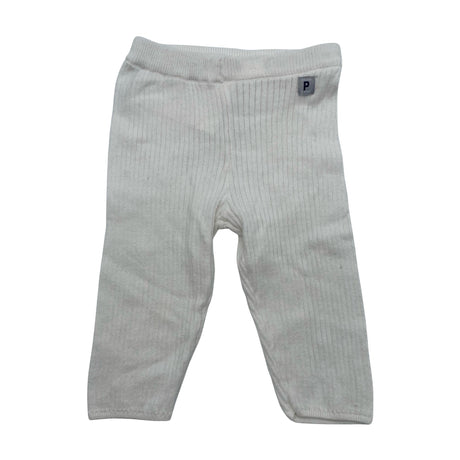 Unisex Polarn O. Pyret - Trikotaažist püksid, suurus 56 - 62 - Valge ()