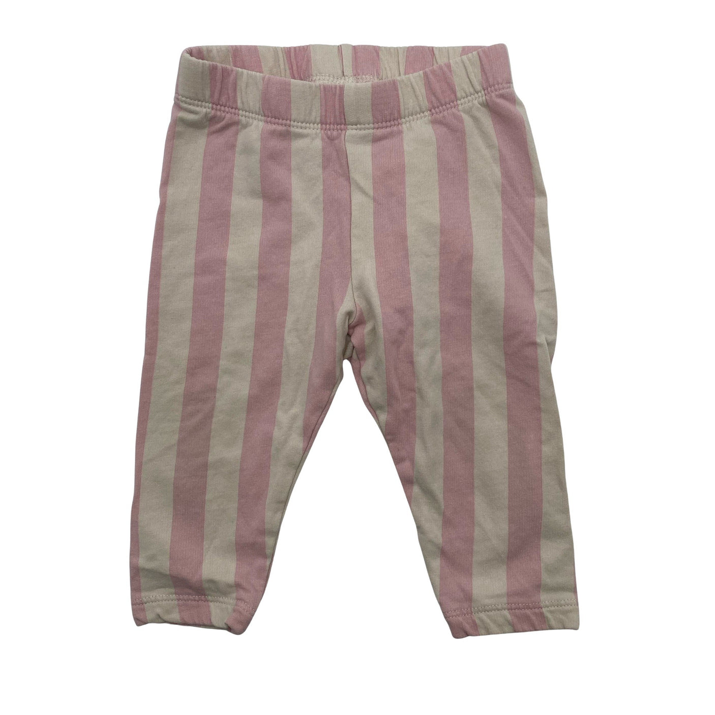 Unisex Lindex - Trikotaažist püksid, suurus 62 - 68 - Heleroosa (1)