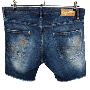 Unisex Dsquared2 - Teksast lühikesed püksid, suurus XL - Sinine (2)