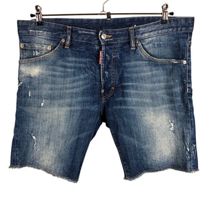 Unisex Dsquared2 - Teksast lühikesed püksid, suurus XL - Sinine (1)