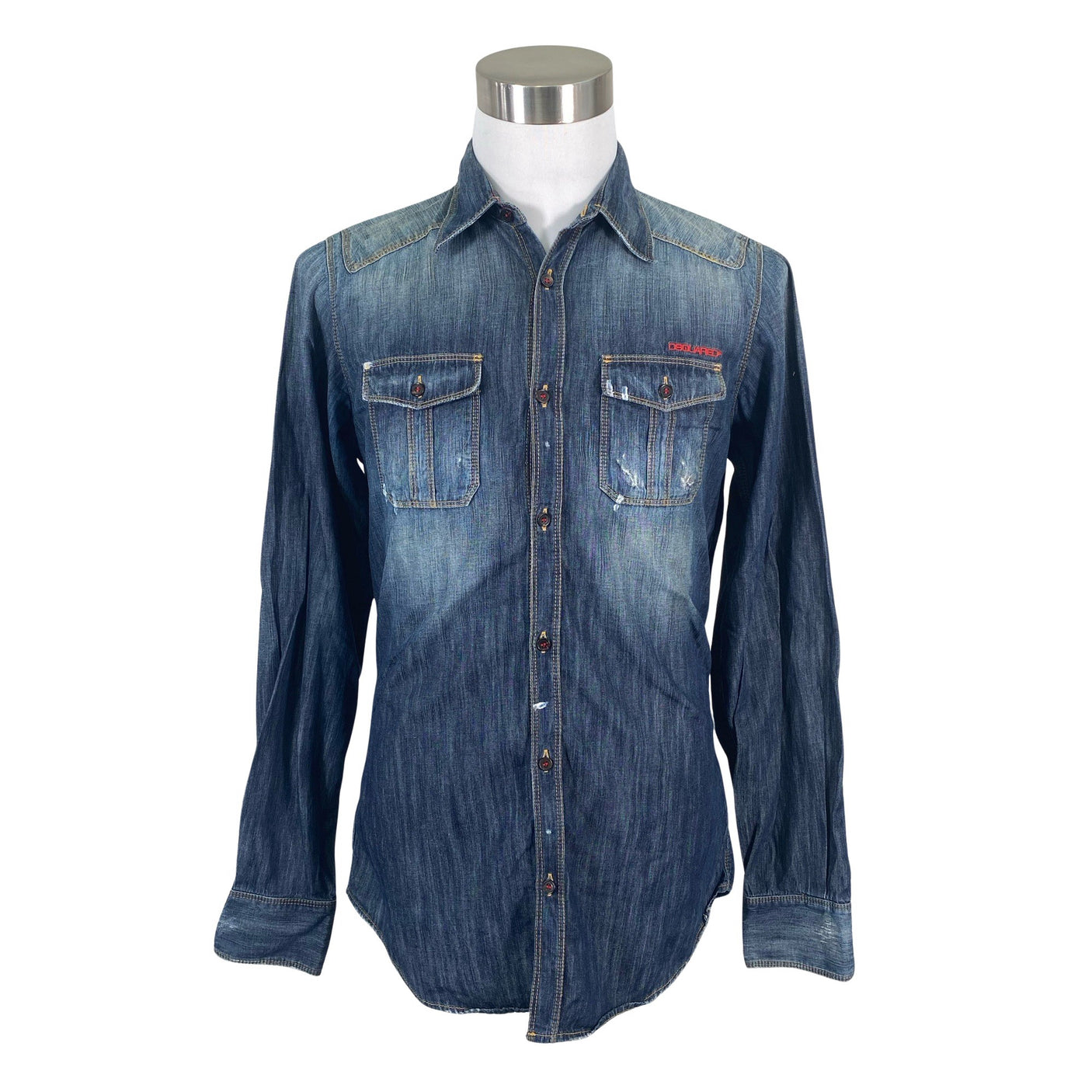 Unisex Dsquared2 - Teksasärk, suurus L - Sinine (1)