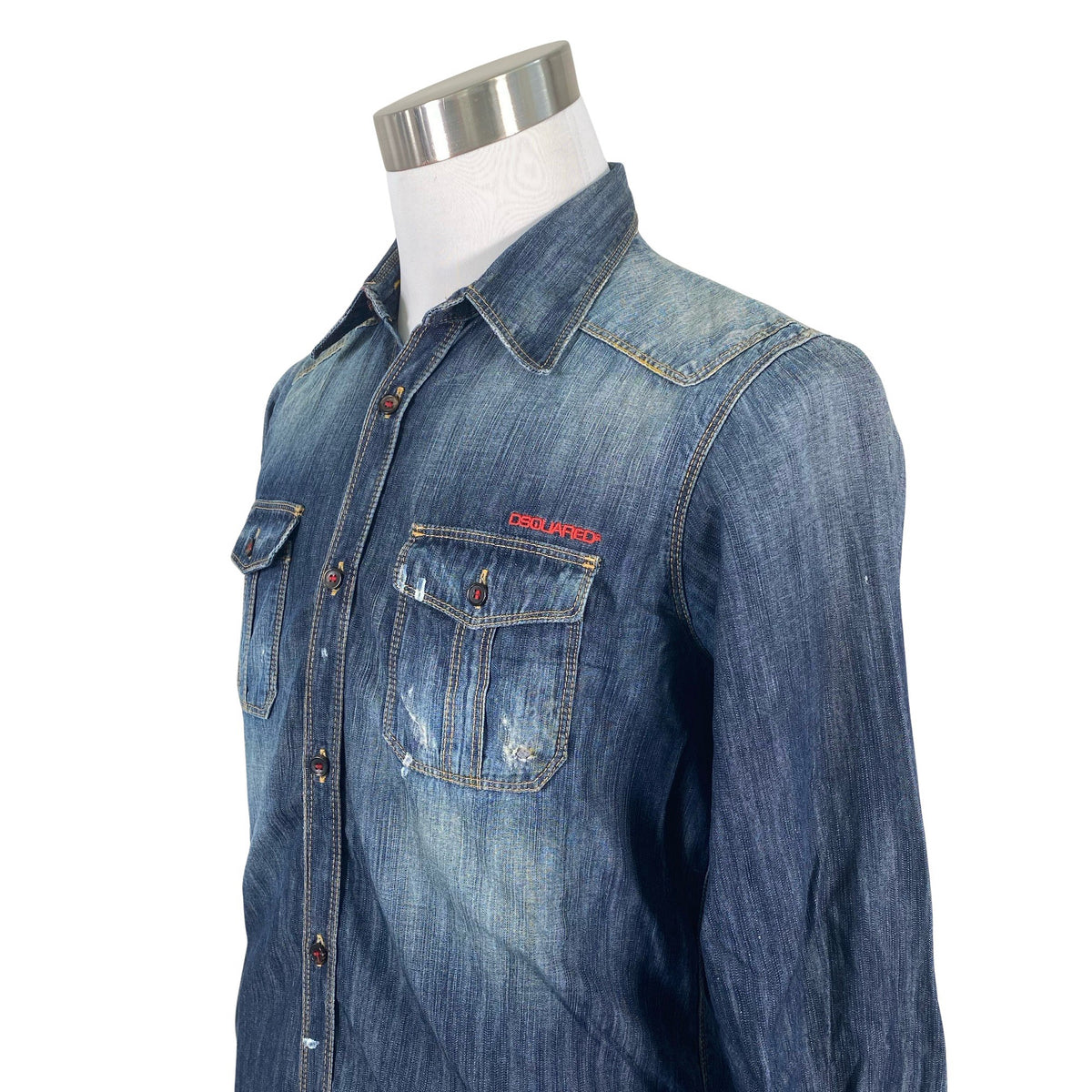 Unisex Dsquared2 - Teksasärk, suurus L - Sinine (3)