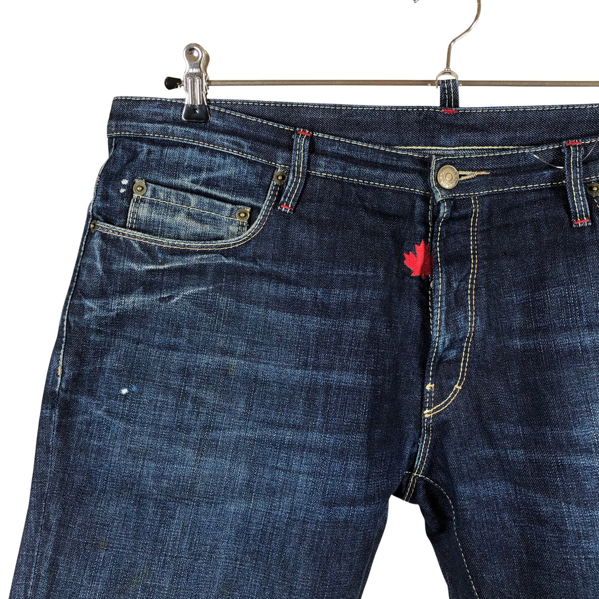Unisex Dsquared2 - Teksast lühikesed püksid, suurus L - Sinine (3)