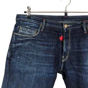 Unisex Dsquared2 - Teksast lühikesed püksid, suurus L - Sinine (3)