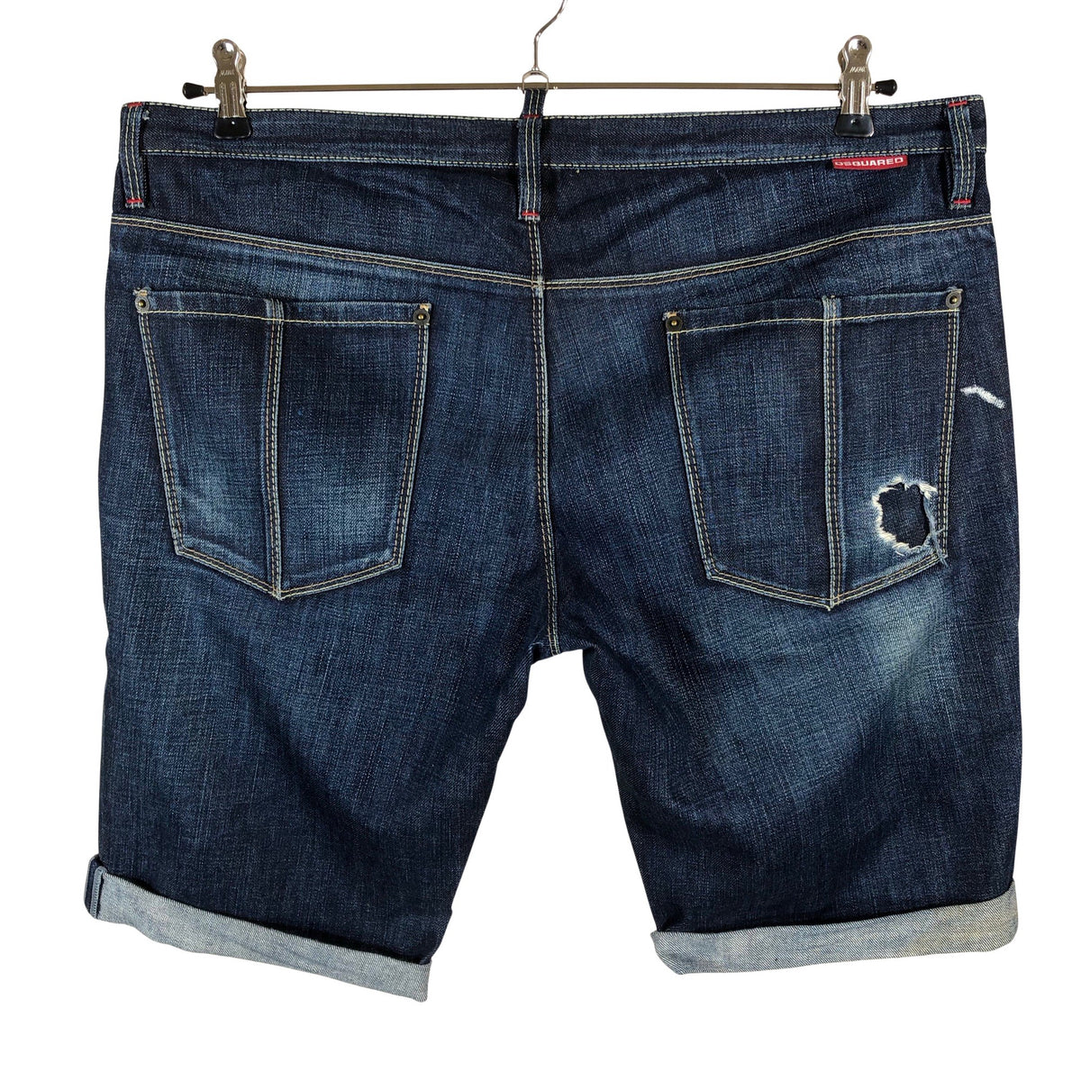 Unisex Dsquared2 - Teksast lühikesed püksid, suurus L - Sinine (2)