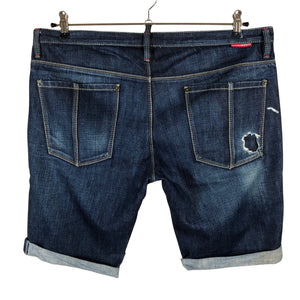 Unisex Dsquared2 - Teksast lühikesed püksid, suurus L - Sinine (2)