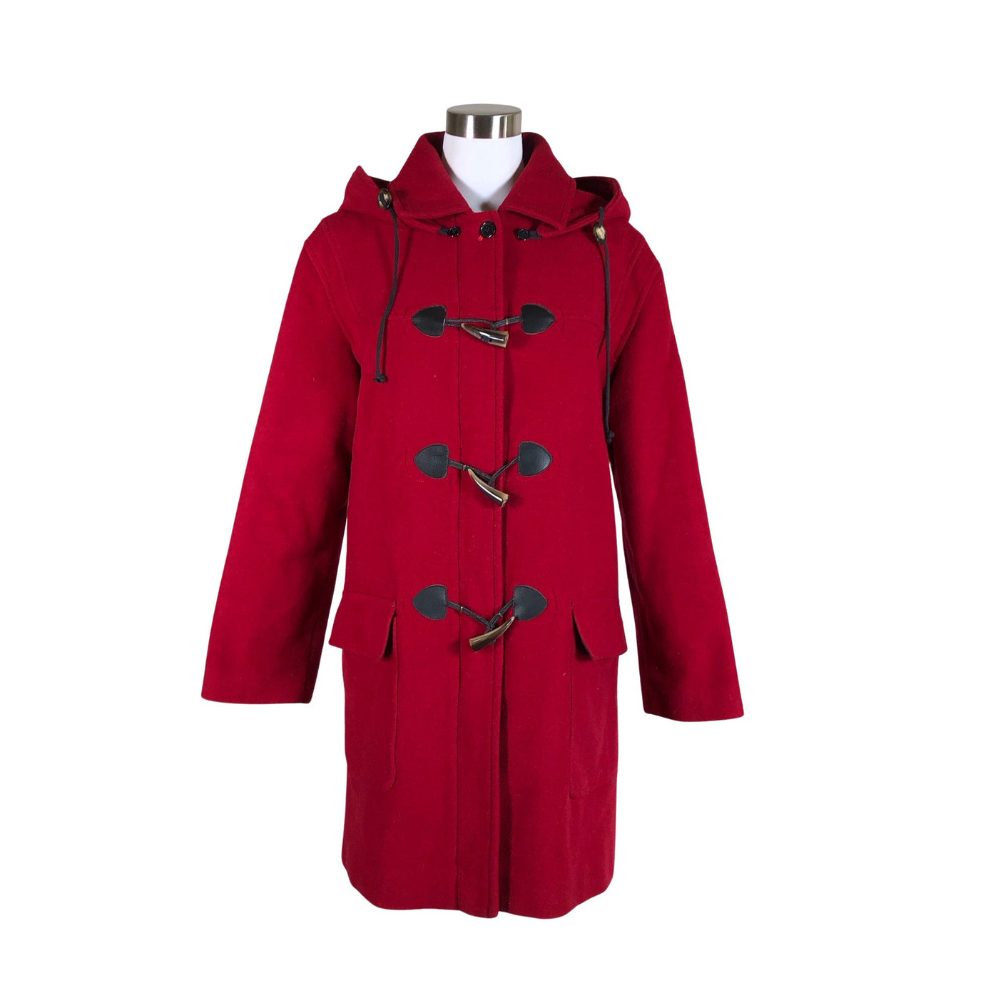 Unisex Herluf Design - Villane mantel, suurus 34 - Veinipunane (1)