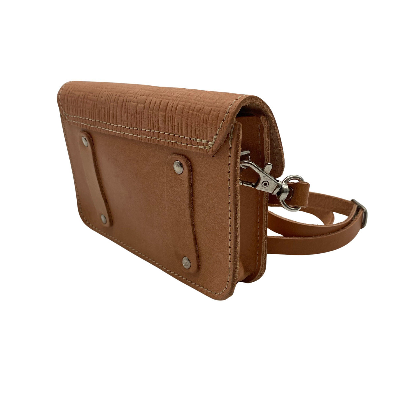 Unisex Handmade - Õlakott, suurus Mini - Pruun (2)