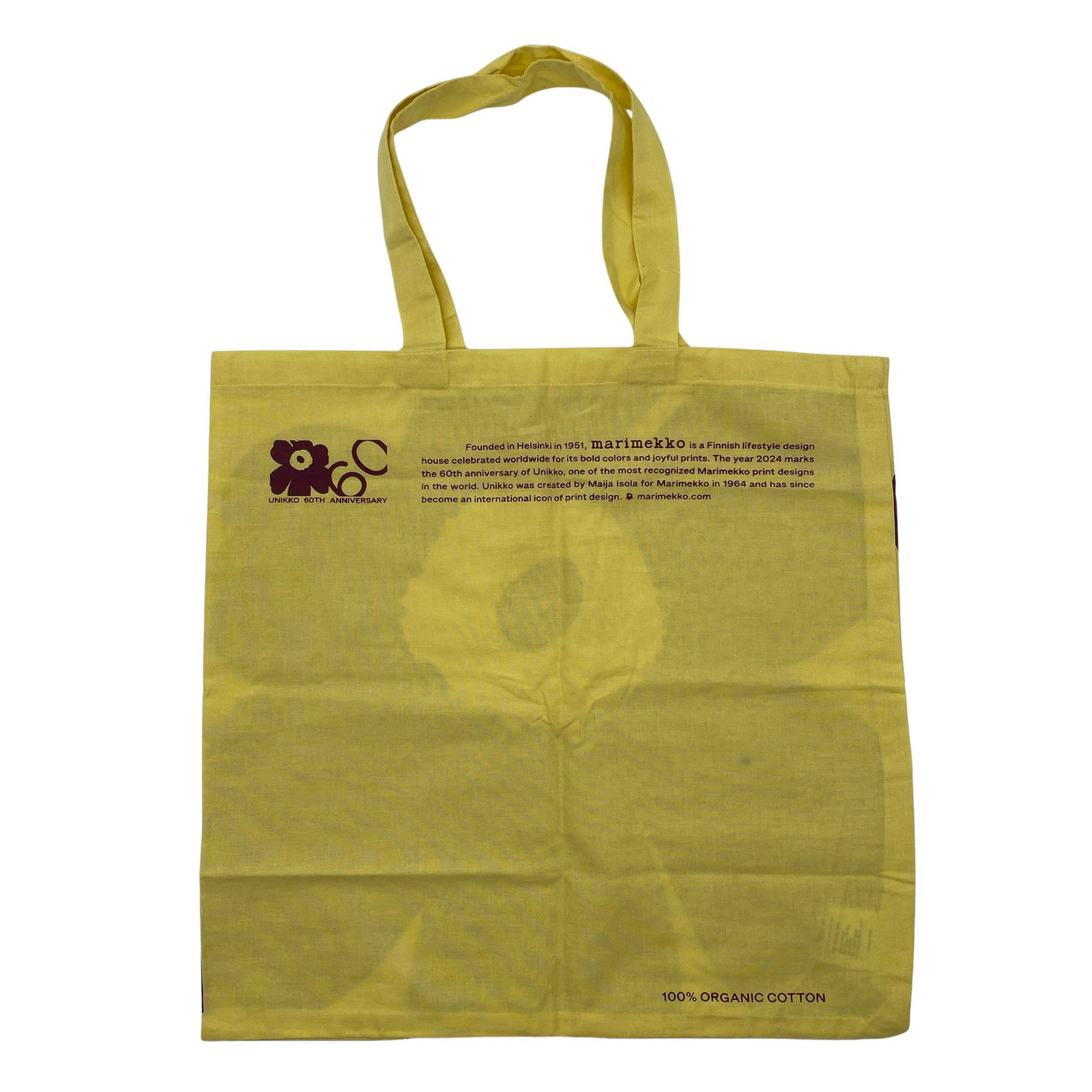 Unisex Marimekko - Kandekott, suurus Maxi - Kollane (2)