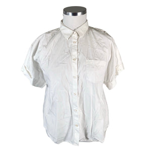 Unisex Morris - Lühikeste käistega pluus, suurus 42 - Valge (1)