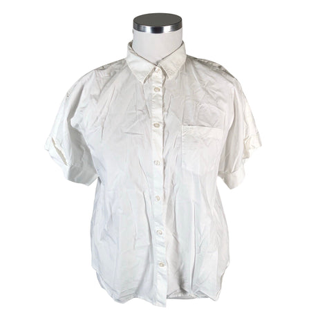 Unisex Morris - Lühikeste käistega pluus, suurus 42 - Valge ()