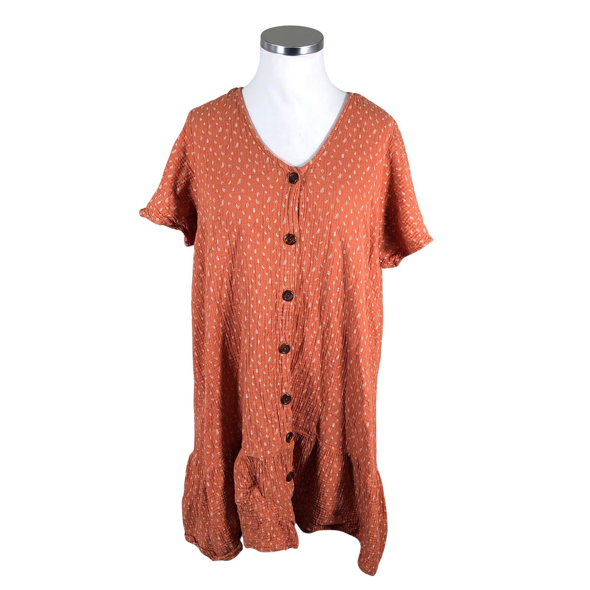 Unisex Kaiko - Mitteveniv kleit, suurus 42 - Oranž (1)