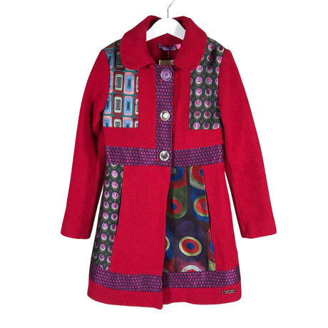 Unisex Desigual - Villane mantel, suurus 128 - 134 - Punane ()