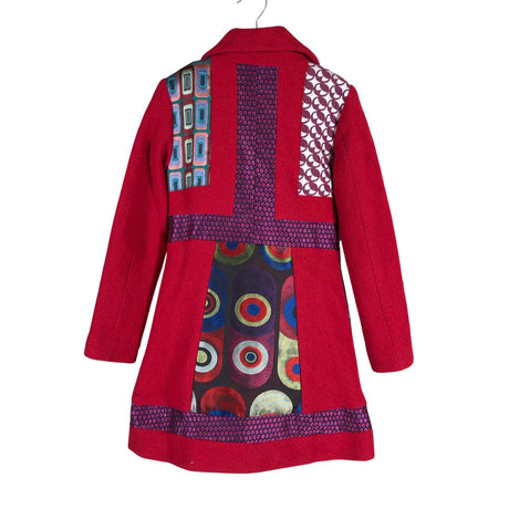 Unisex Desigual - Villane mantel, suurus 128 - 134 - Punane (2)