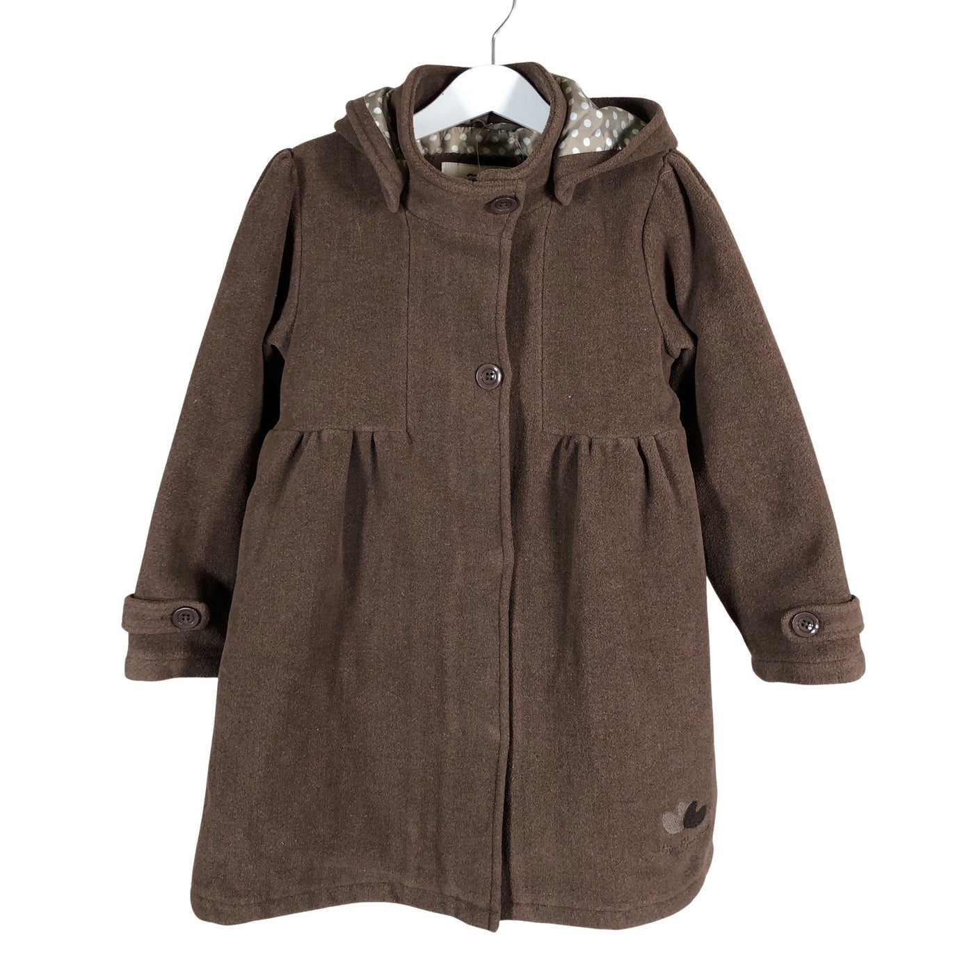 Unisex Claire.dk - Villane mantel, suurus 110 - 116 - Pruun (1)