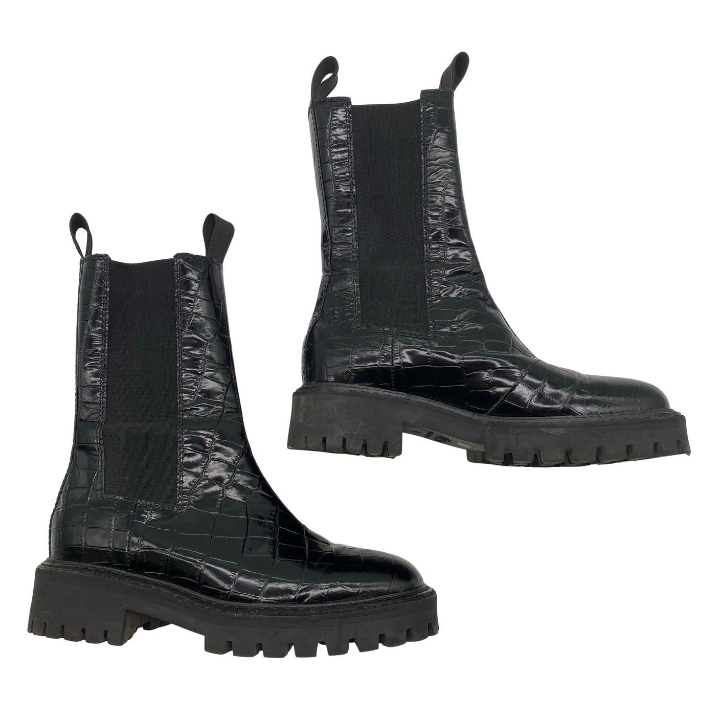 Unisex Läst - Poolsaapad, suurus 38 - Must (1)
