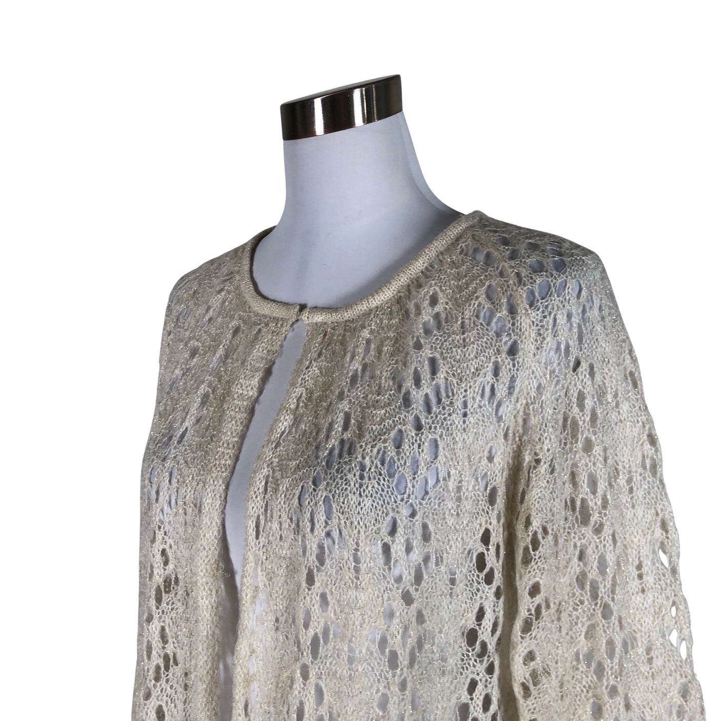 Unisex Andiata - Kardigan, suurus 40 - Looduslik valge (3)
